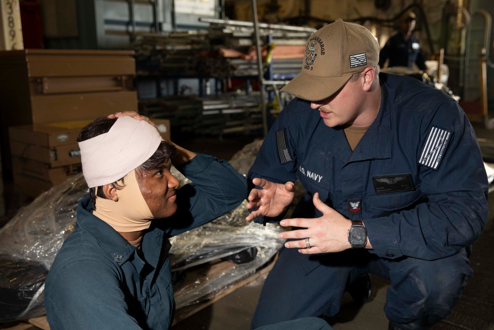 Kearsarge Conducts Mass Casualty Drill