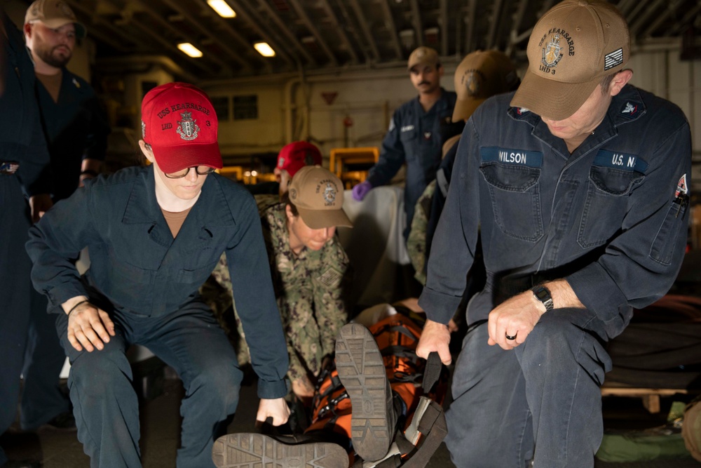 Kearsarge Conducts Mass Casualty Drill