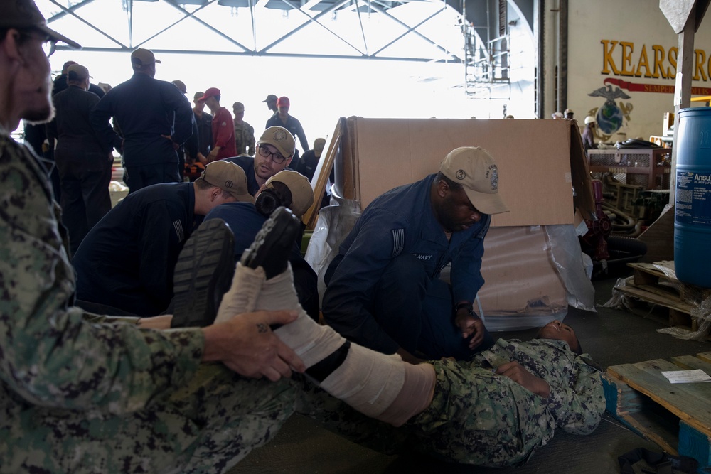 Kearsarge Conducts Mass Casualty Drill
