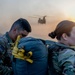 Soldiers from 82nd Airborne Division jump from a CH-47 Chinook to earn their foreign wings