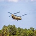 Soldiers from 82nd Airborne Division jump from a CH-47 Chinook to earn their foreign wings