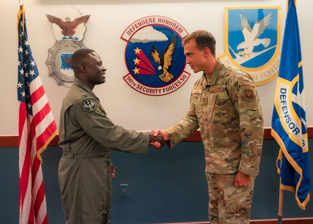 90 SFG Airmen Recognized by 90 MW Commander