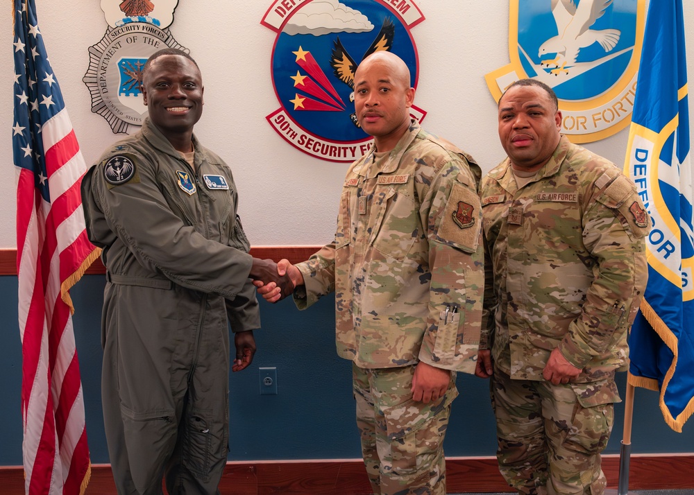 90 SFG Airmen Recognized by 90 MW Commander