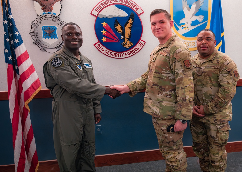 90 SFG Airmen Recognized by 90 MW Commander