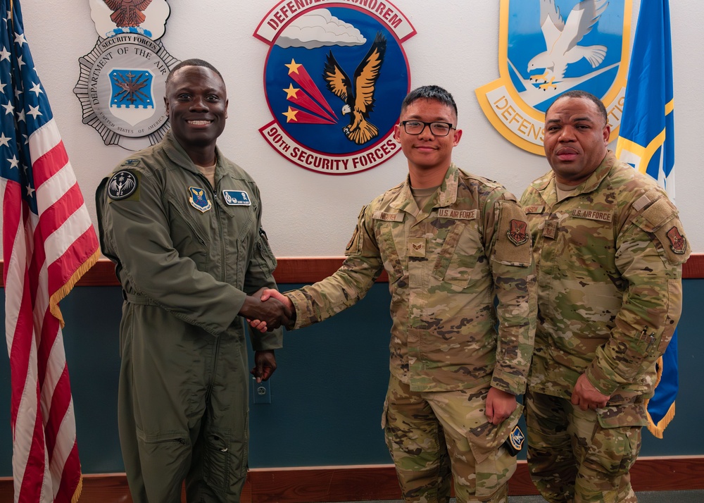 90 SFG Airmen Recognized by 90 MW Commander