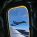 Fairchild AFB KC-135 Stratotanker refuels F-15s and F-35s