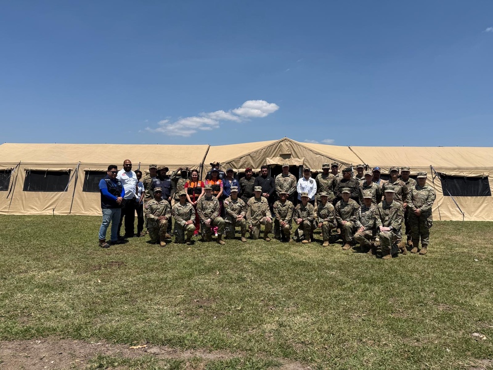 Jutiapa Governor and Mayor visit troops at the Field Hospital during CENTAM Guardian 25