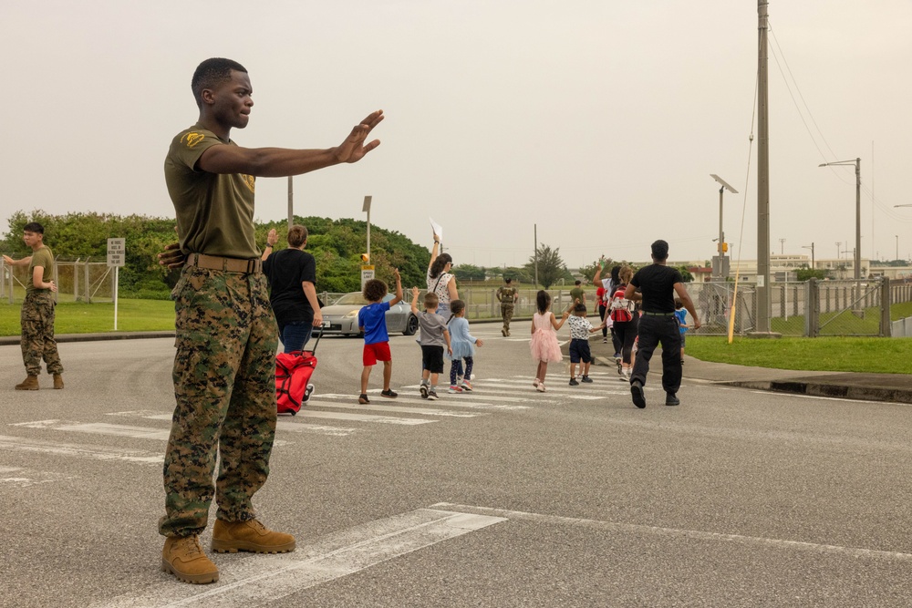 Marines Support an Elementary School Tsunami Drill