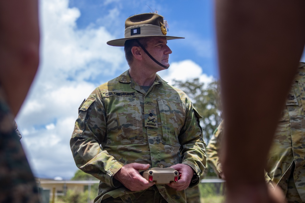 Australian Army Maj. Gen. Ash Collingburn visits Marine Corps Base Hawaii