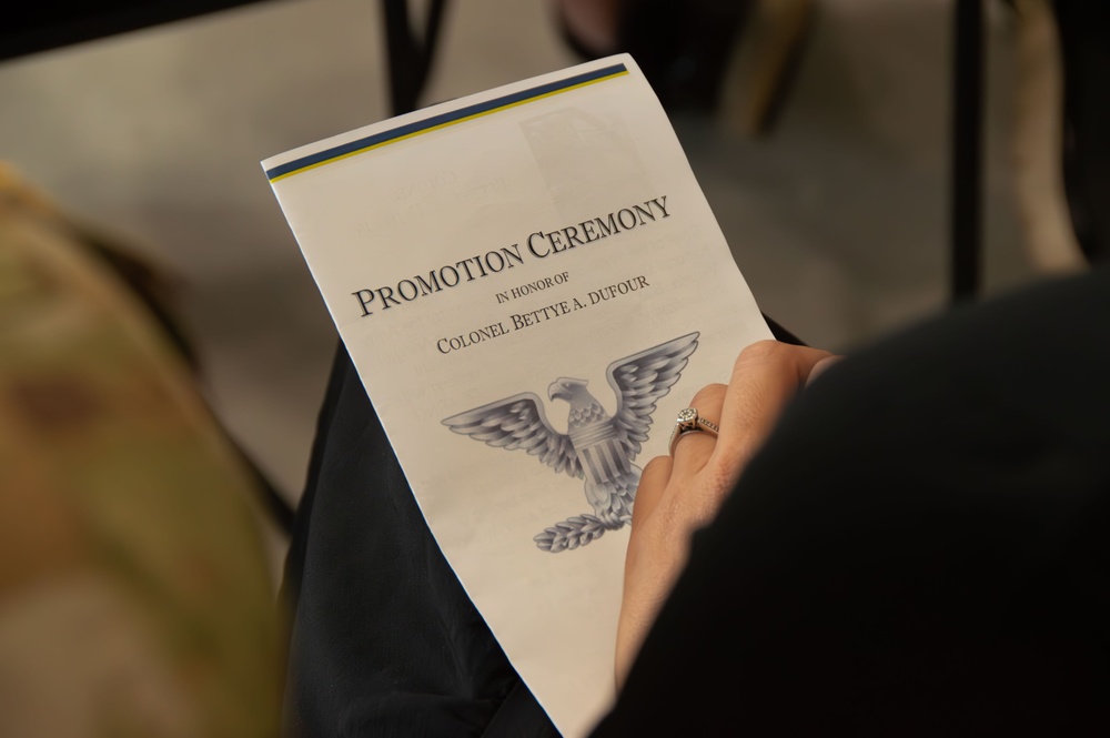 Lt. Col. Bettye Dufour Promotion to Col.