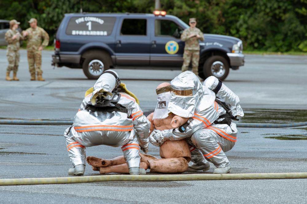 Kadena, JSDF holds aircraft live fire training