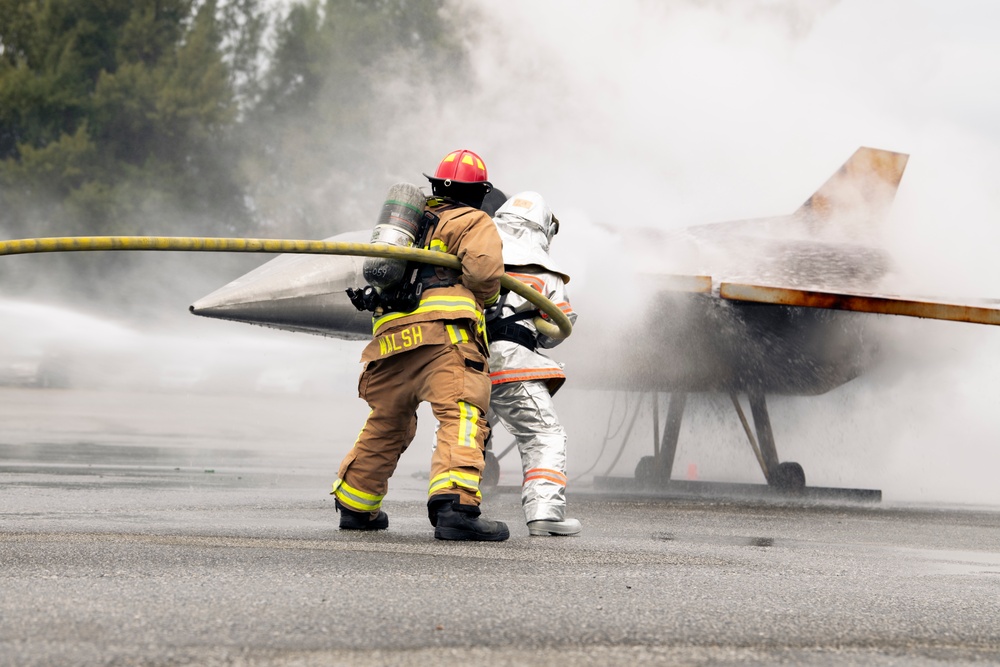 Kadena, JSDF holds aircraft live fire training