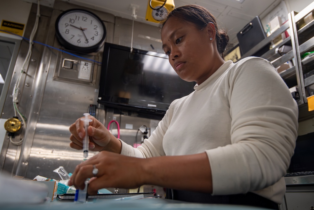 USS Gridley Vaccinations