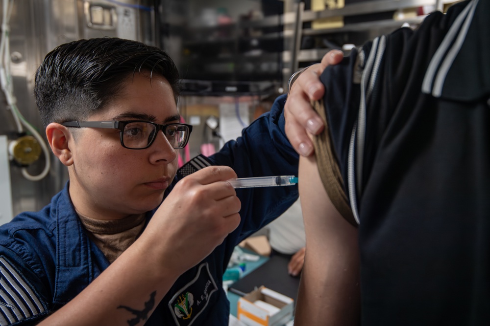 USS Gridley Vaccinations