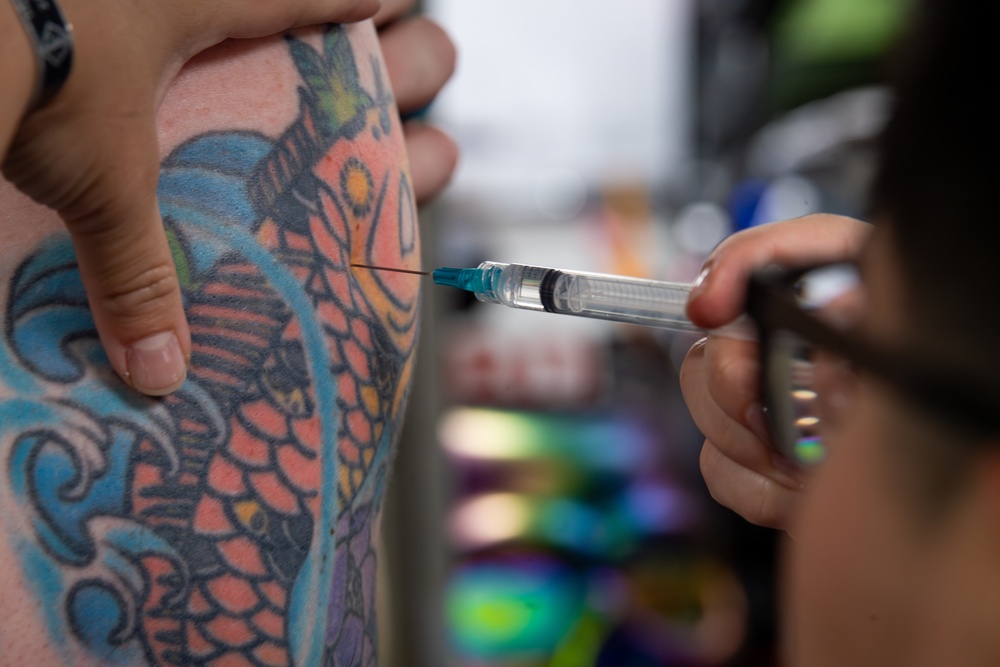 USS Gridley Vaccinations
