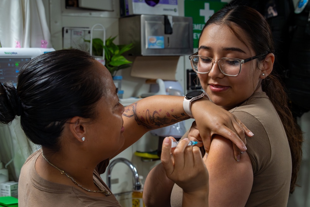 USS Gridley Vaccinations