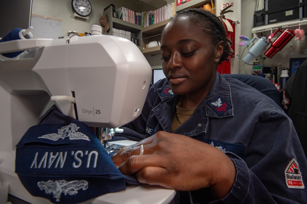 Sailor Sews On Rank