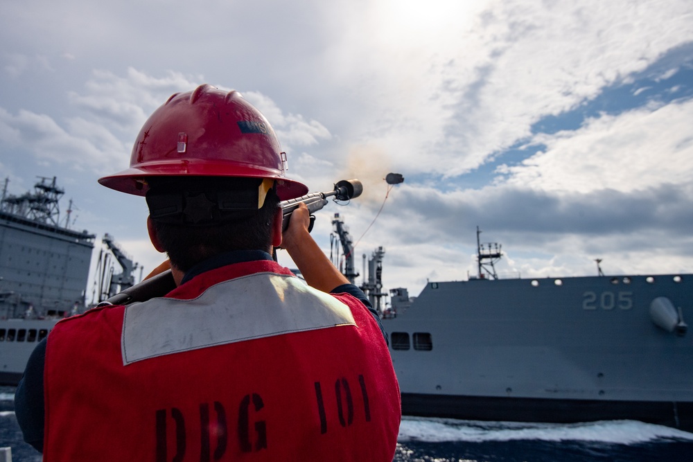 USS Gridley Underway Replenishment