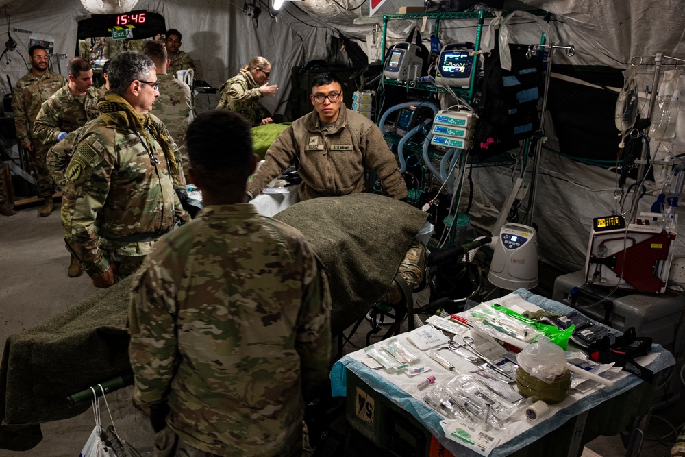 Force Health Protection team visits 512th Field Hospital at Vepriai Rocket Base during DEFENDER 2025 in Lithuania