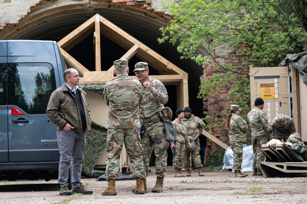 Force Health Protection team visits 512th Field Hospital at Vepriai Rocket Base during DEFENDER 2025 in Lithuania