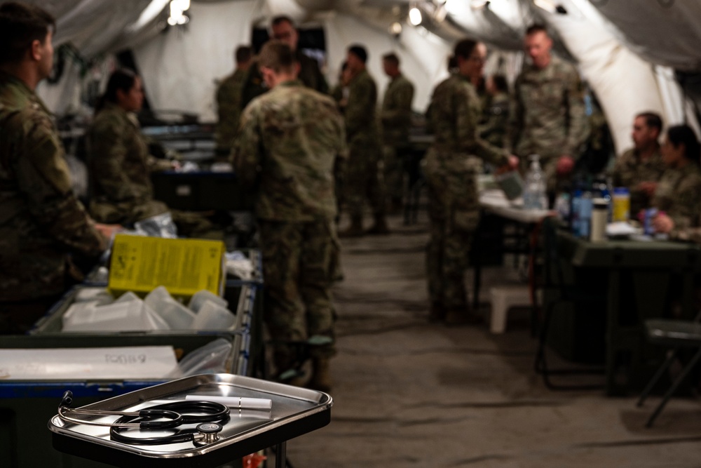 Force Health Protection team visits 512th Field Hospital at Vepriai Rocket Base during DEFENDER 2025 in Lithuania