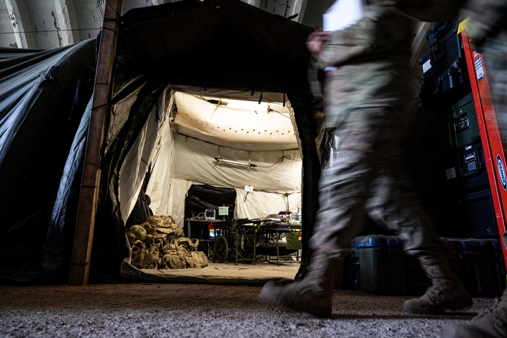 Force Health Protection team visits 512th Field Hospital at Vepriai Rocket Base during DEFENDER 2025 in Lithuania
