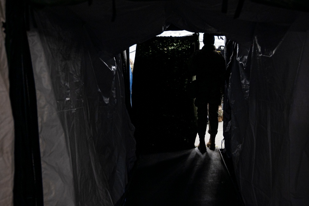 Force Health Protection team visits 512th Field Hospital at Vepriai Rocket Base during DEFENDER 2025 in Lithuania