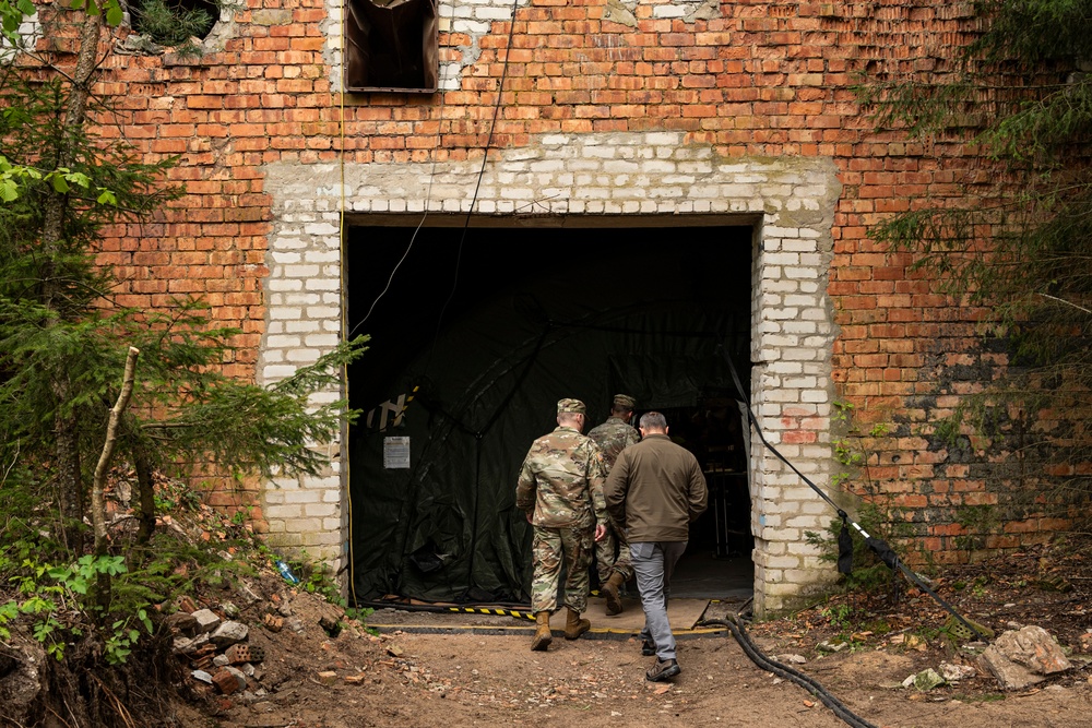 Force Health Protection team visits 512th Field Hospital at Vepriai Rocket Base during DEFENDER 2025 in Lithuania