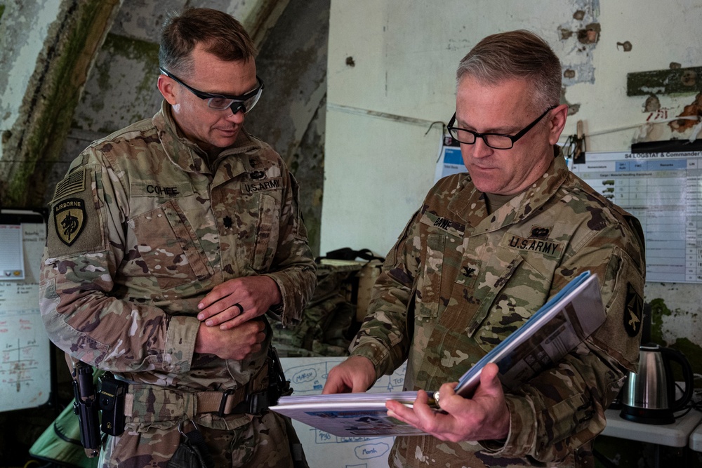 Force Health Protection team visits 512th Field Hospital at Vepriai Rocket Base during DEFENDER 2025 in Lithuania
