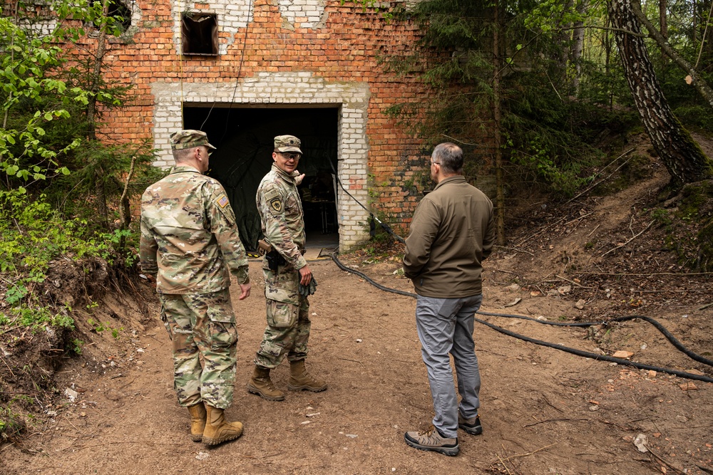 Force Health Protection team visits 512th Field Hospital at Vepriai Rocket Base during DEFENDER 2025 in Lithuania