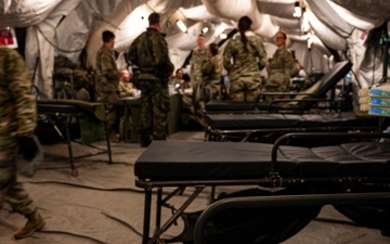 Force Health Protection team visits 512th Field Hospital at Vepriai Rocket Base during DEFENDER 2025 in Lithuania