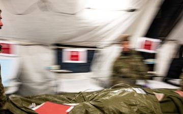 Force Health Protection team conducts site survey with 512th Field Hospital at Vepriai Rocket Base during DEFENDER 2025 in Lithuania