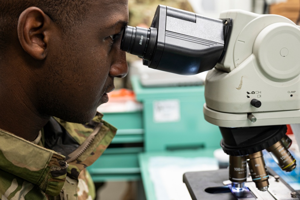 Force Health Protection team conducts site survey with 512th Field Hospital at Vepriai Rocket Base during DEFENDER 2025 in Lithuania