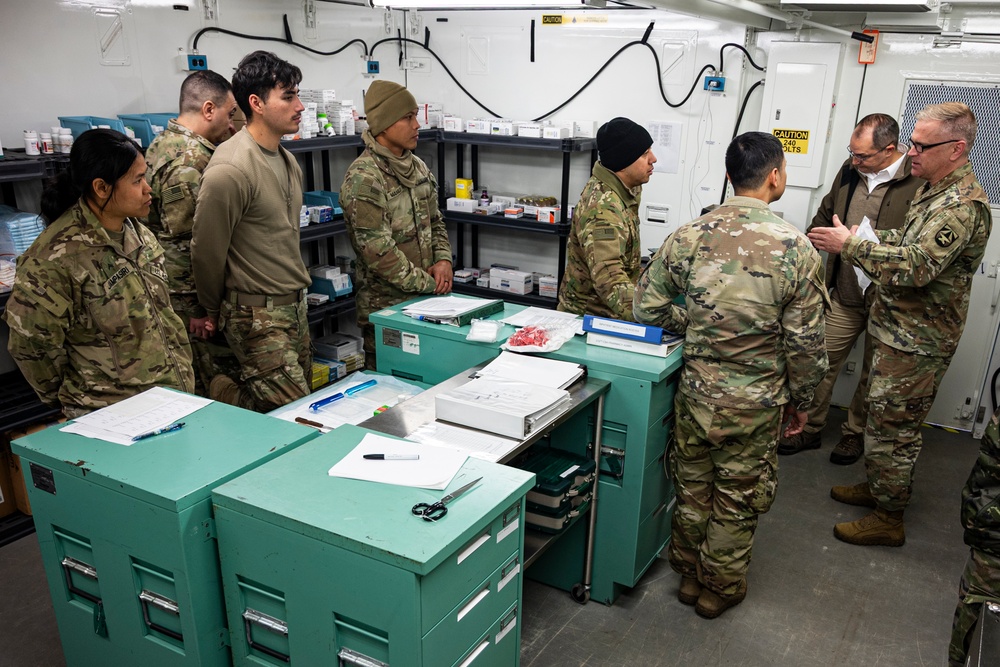 Force Health Protection team conducts site survey with 512th Field Hospital at Vepriai Rocket Base during DEFENDER 2025 in Lithuania