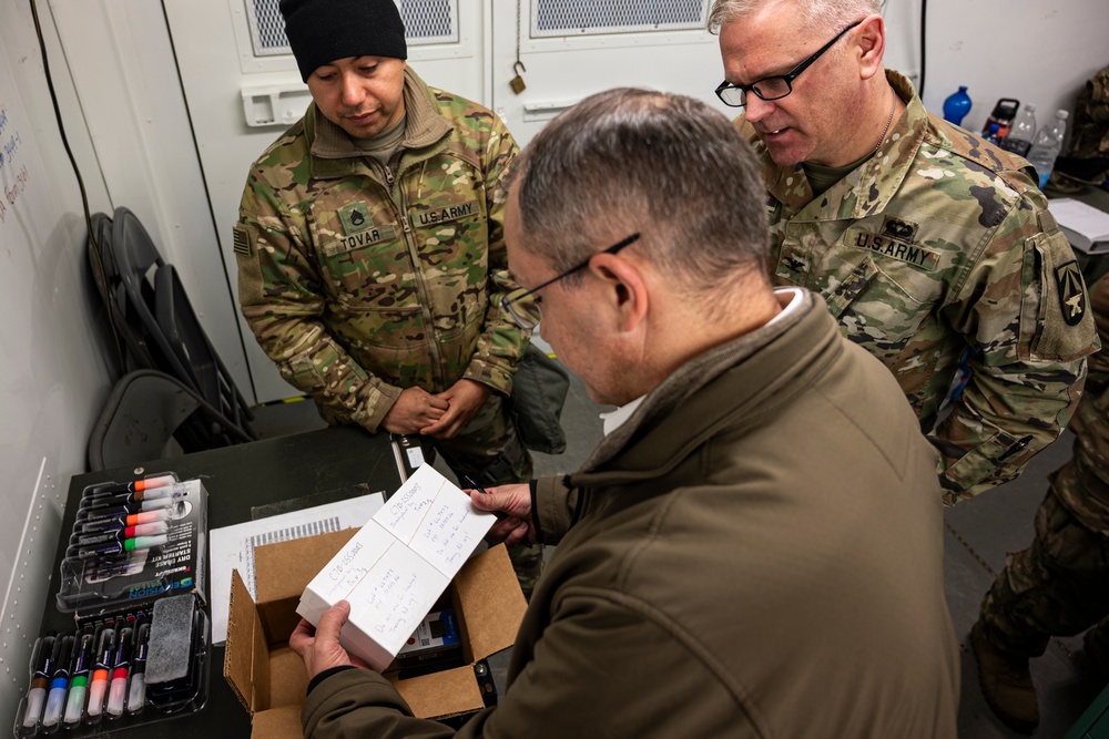 Force Health Protection team conducts site survey with 512th Field Hospital at Vepriai Rocket Base during DEFENDER 2025 in Lithuania