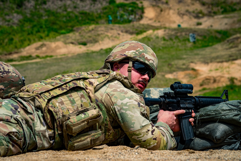 Soldier at the range