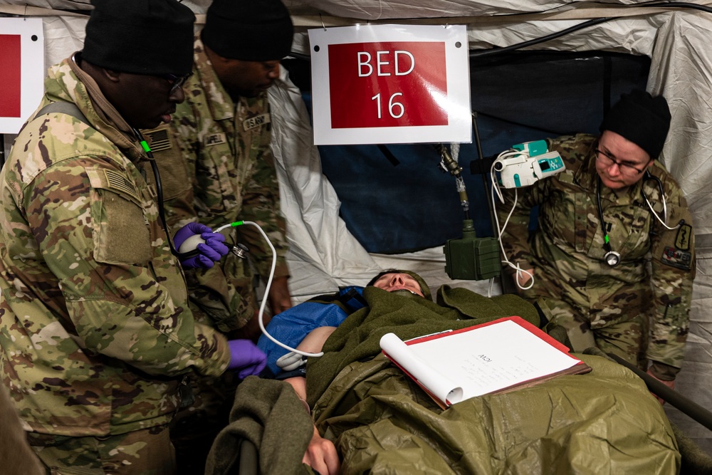 Force Health Protection team conducts site survey with 512th Field Hospital at Vepriai Rocket Base during DEFENDER 2025 in Lithuania