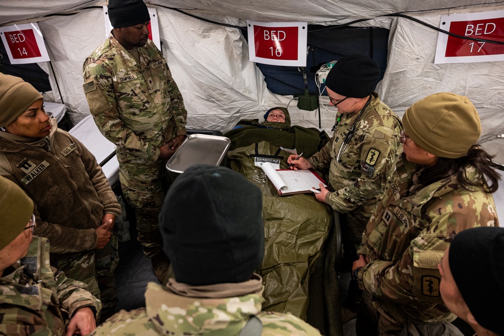Force Health Protection team conducts site survey with 512th Field Hospital at Vepriai Rocket Base during DEFENDER 2025 in Lithuania