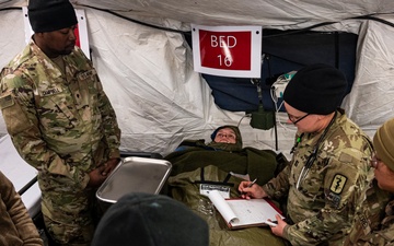 Force Health Protection team conducts site survey with 512th Field Hospital at Vepriai Rocket Base during DEFENDER 2025 in Lithuania