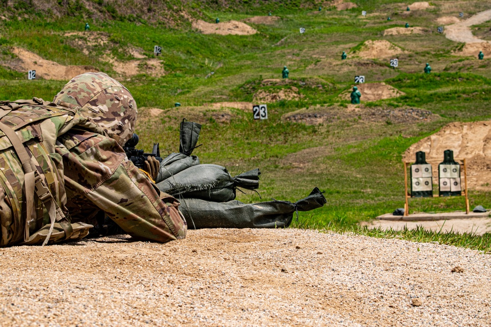 Soldier at the range
