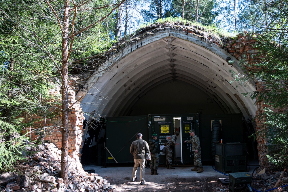Force Health Protection team conducts site survey with 512th Field Hospital at Vepriai Rocket Base during DEFENDER 2025 in Lithuania