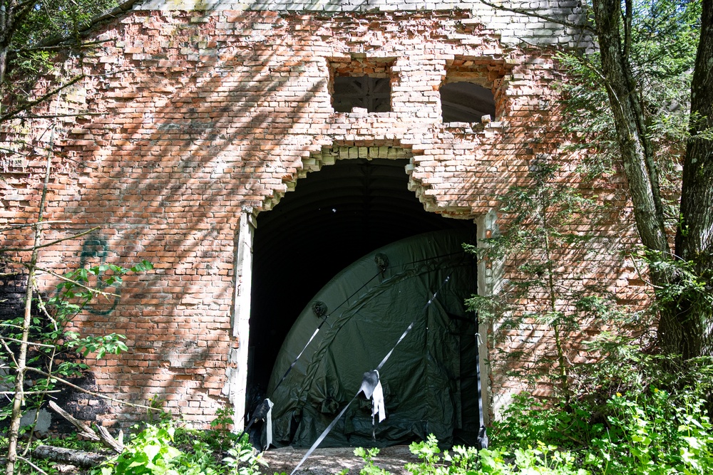 Force Health Protection team conducts site survey with 512th Field Hospital at Vepriai Rocket Base during DEFENDER 2025 in Lithuania