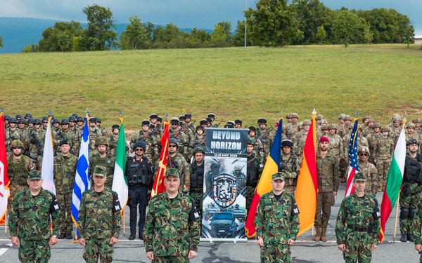 Beyond Horizon opening ceremony, 117th Military Police Battalion starts training