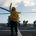 U.S. Coast Guard Cutter Stratton crew train with a Navy MH-60R Seahawk helicopter crew from Andersen Air Force Base on the Pacific Ocean near Guam