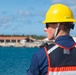 U.S. Coast Guard Cutter Stratton crew moor the Stratton at U.S. Coast Guard Forces Micronesia Sector Guam