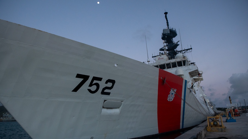 U.S. Coast Guard Cutter Stratton departs Guam for Indo-Pacific patrol