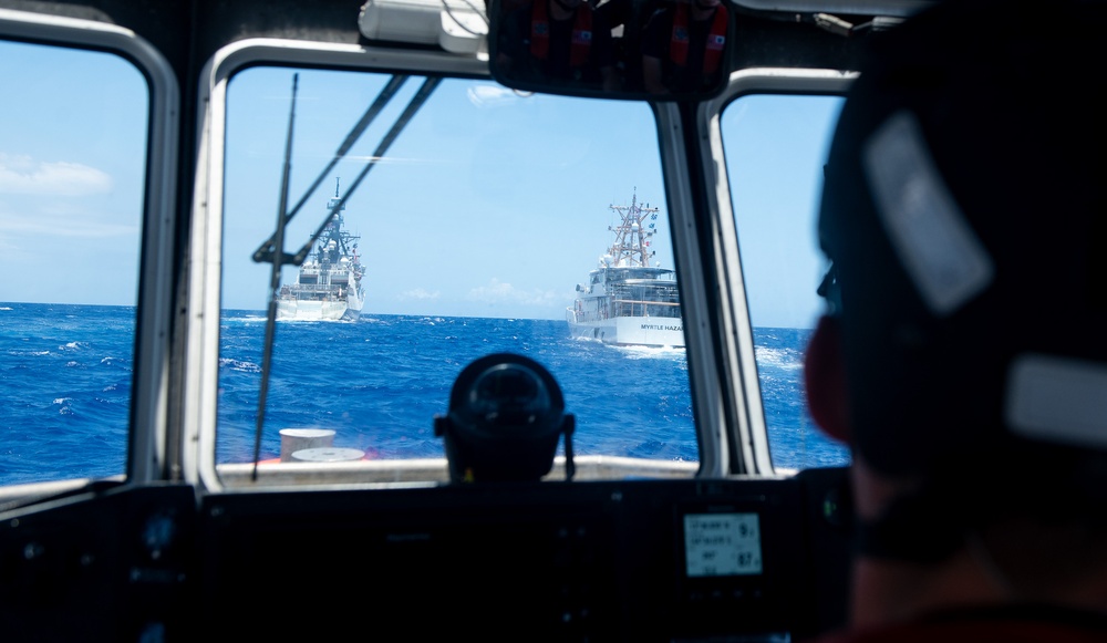 U.S. Coast Guard Cutter Stratton departs Guam for Indo-Pacific patrol