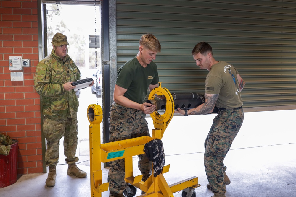 U.S. Marines, Australians zero weapons during Coral-Balmoral Cup
