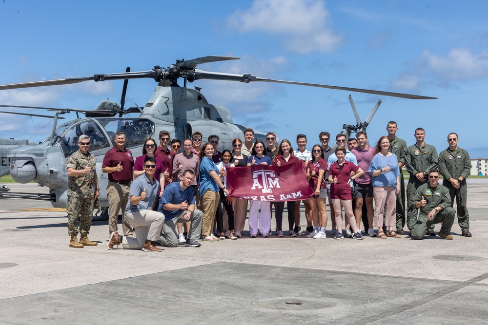 Texas A&amp;M ROTC students visit MCAS Futenma