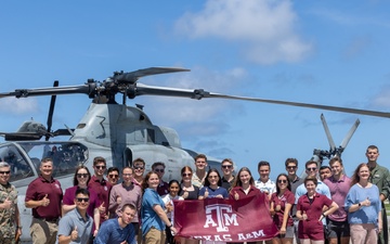 Texas A&amp;M ROTC students visit MCAS Futenma